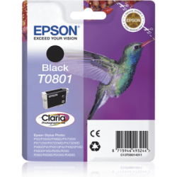 Epson T0801 Colibri - noire - originale - cartouche d'encre