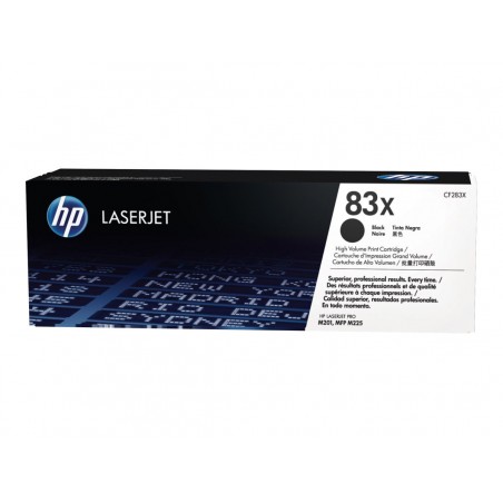 HP 83X - à rendement élevé - noire - original - toner HP 83X - à rendement élevé - noire - original - toner