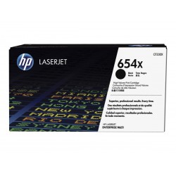 HP 654X - à rendement élevé - noire - original - toner