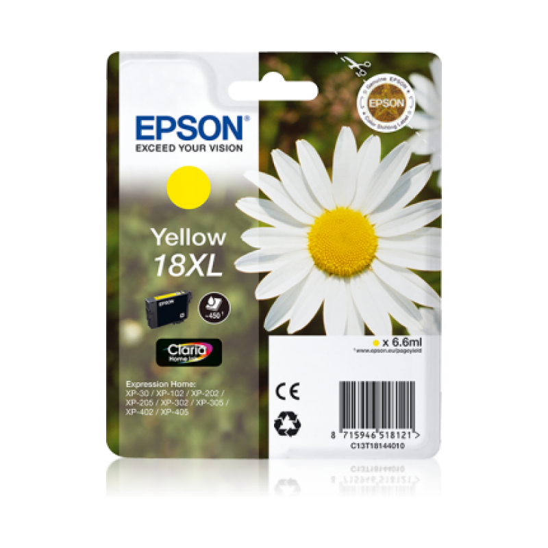 Epson T1814XL Paquerette - à rendement élevé - jaune - originale - cartouche d'encre