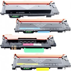 Toner équivalent à Samsung CLT-P404C Pack de 4 Noir , Cyan , Magenta , Jaune