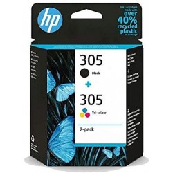 Pack de 2 cartouches imprimante HP 305 Noir