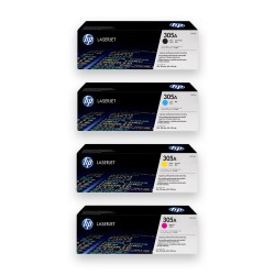 Pack de 4 toners HP 305A