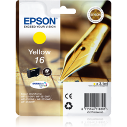 Epson T16 Stylo Plume - jaune - originale - cartouche d'encre