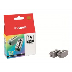 Canon BCI-15 - Pack de 2 - noire - originale - cartouche d'encre