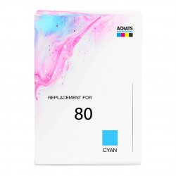 Encre compatible Haute capacité HP 80 Cyan