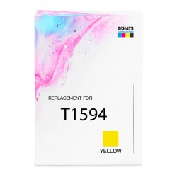 Cartouche d'encre équivalent à Epson Yellow T1594 Capacité standard Jaune