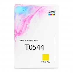 Cartouche d'encre équivalent à Epson Yellow T0544 Capacité standard Jaune