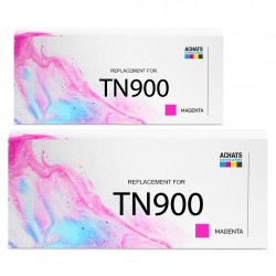 Toner équivalent à Brother TN-900M 2PK Pack de 2 Magenta