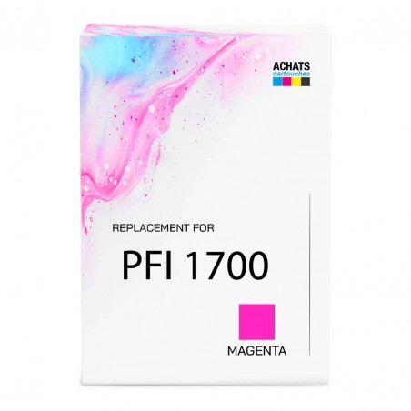 Cartouche d'encre équivalent à Canon PFI 1700M Haute capacité Magenta Cartouche d'encre équivalent à Canon PFI 1700M Haute capacité Magenta
