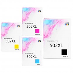 Cartouche d'encre équivalent à Epson Multipack 502XL Pack de 4 Noir, Jaune, Cyan, Magenta
