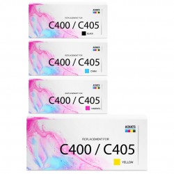 Toner équivalent à Xerox C400 Pack de 4 4 Couleurs