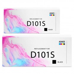 Toner équivalent à Samsung MLT-D101S Pack de 2 Noir