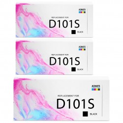 Toner équivalent à Samsung MLT-D101S Pack de 3 Noir