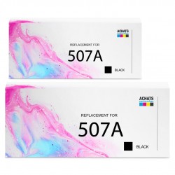 Toner équivalent à HP 507A Pack de 2 Noir