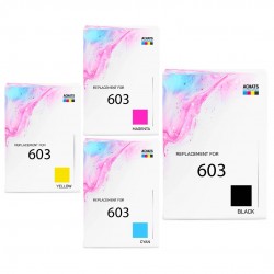 Pack de 4 cartouches imprimantes compatibles Epson 603 Noir, Jaune, Cyan, Magenta