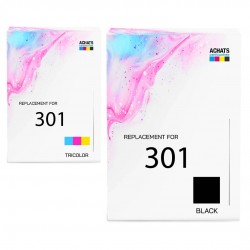 Pack de 2 HP 301 cartouches d'encre compatibles