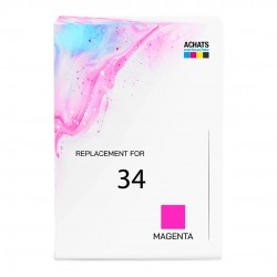 Cartouche d'encre équivalent à Epson Magenta 34 Capacité standard Magenta