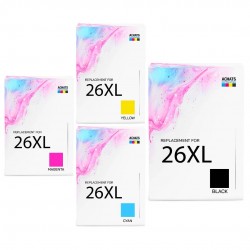 Pack de 4 cartouches de toner compatible C13T26364010