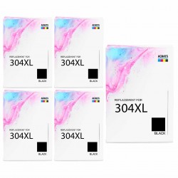 Pack de 5 HP 304XL cartouches d'encre compatibles