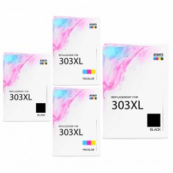 Pack de 4 HP 303XL cartouches d'encre compatibles