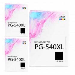 Pack de 3 Canon PG-540XL CL-541XL cartouches d'encre compatibles