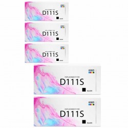 Pack de 5 Samsung MLT-D111S SU810A compatible