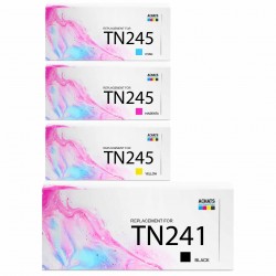 Toner équivalent à Brother TN245 Pack de 4 4 Couleurs