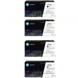 HP 213Y-PCK HP 213Y W2130Y, W2131Y, W2132Y, W2133Y Pack de 4 Cartouches de toner originales Noir, Cyan, Jaune, Magenta