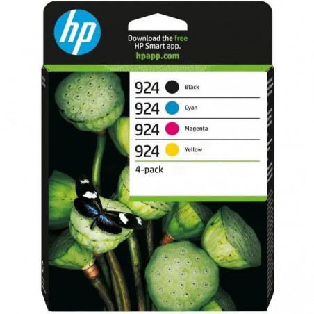 HP 924 6C3Z1NE Pack de 4 cartouches originales Noir, jaune, cyan, magenta HP 924 6C3Z1NE Pack de 4 cartouches originales Noir, jaune, cyan, magenta