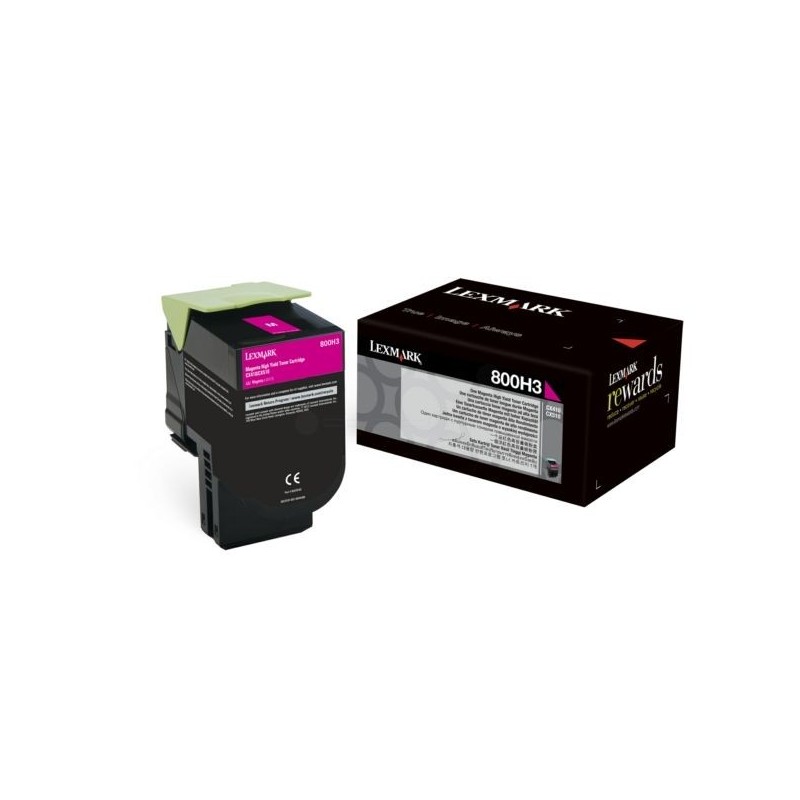 Lexmark 800H2 80C0H20 Cartouche de toner originale Cyan