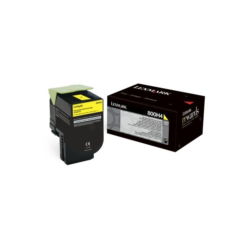  Lexmark 800H4 80C0H40 Cartouche de toner originale Jaune