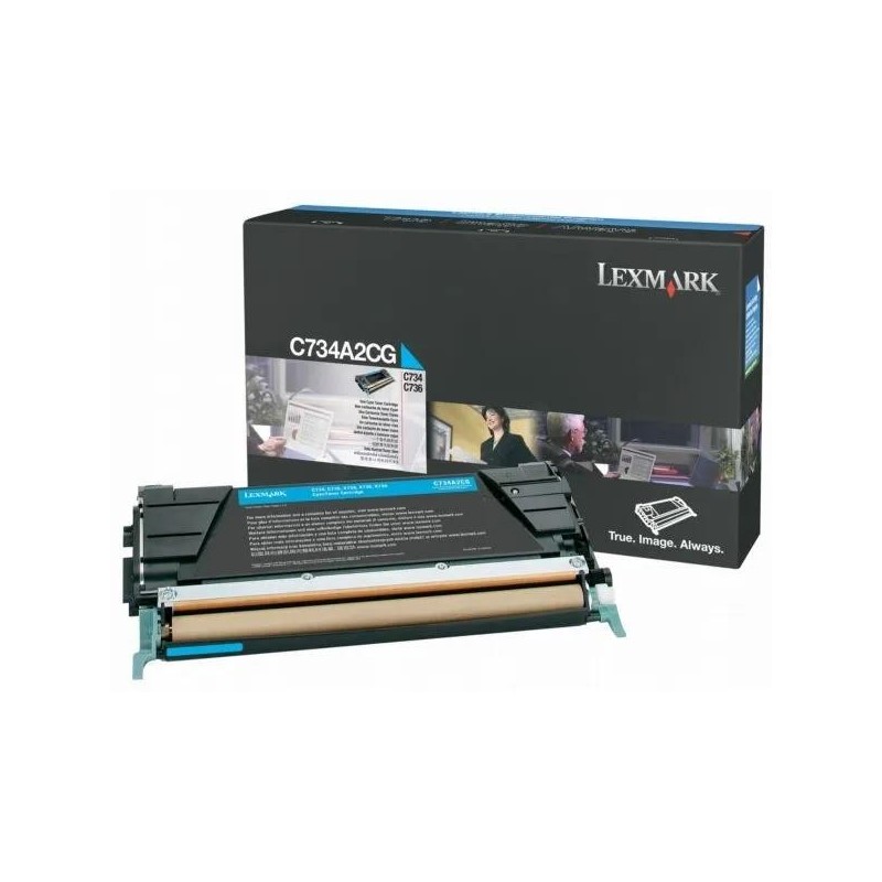  Lexmark  C734A2CG Cartouche de toner originale Cyan