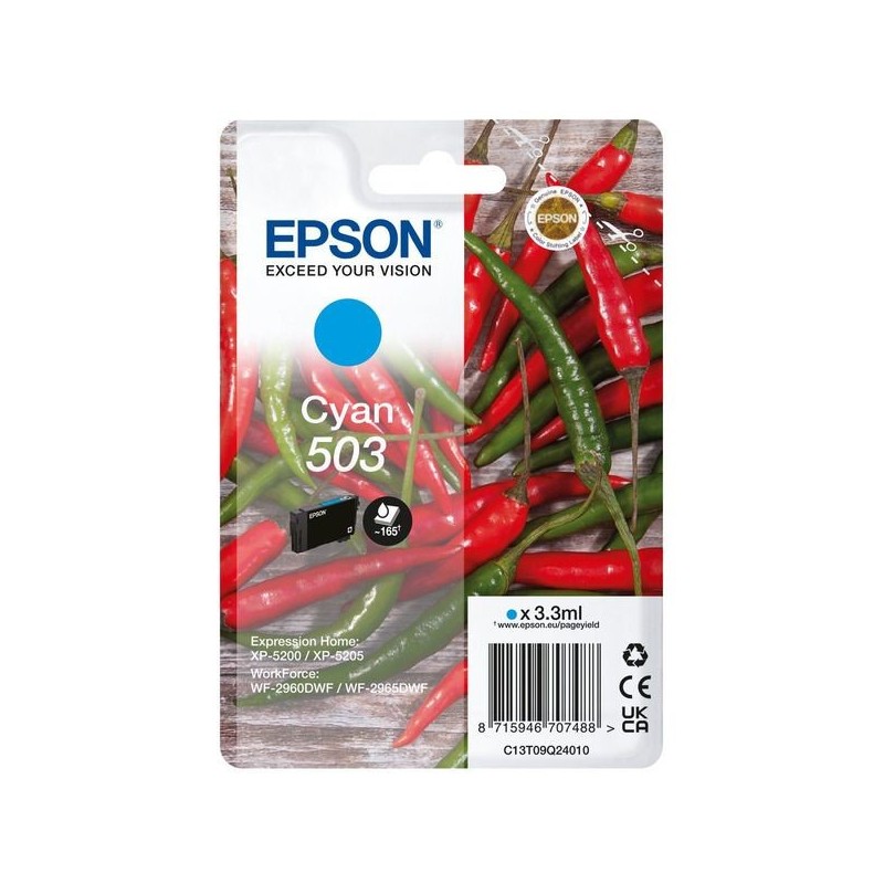  Epson 503 C13T09Q24010 cartouche Cyan