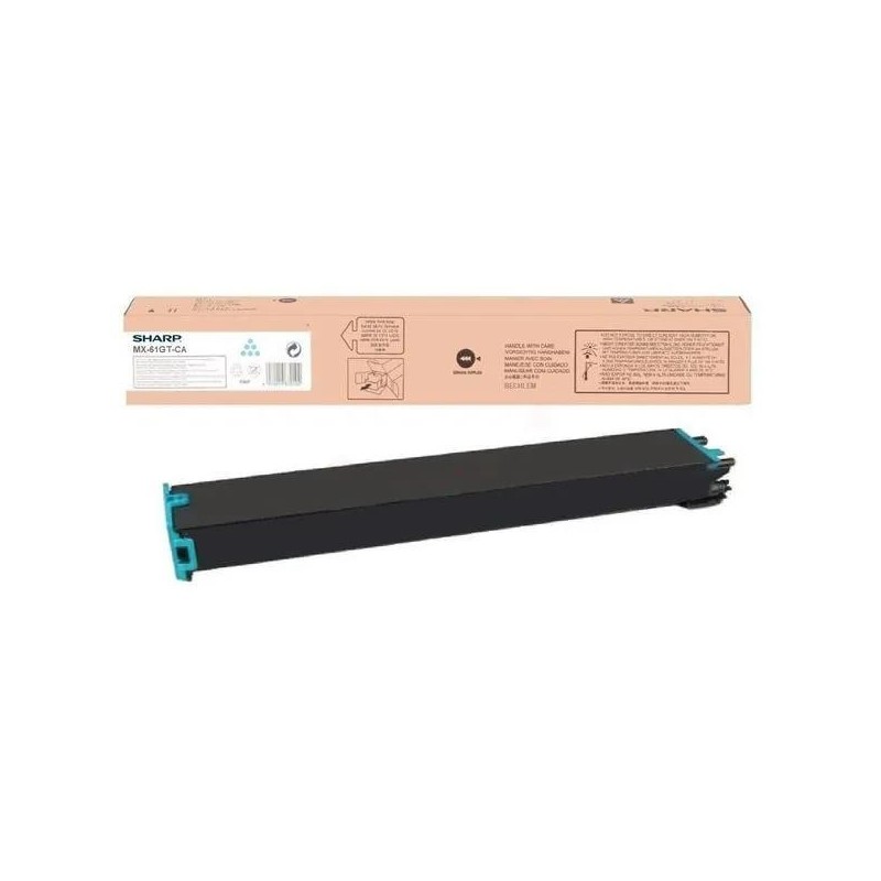  Sharp MX61GTCA Cartouche de toner originale Cyan