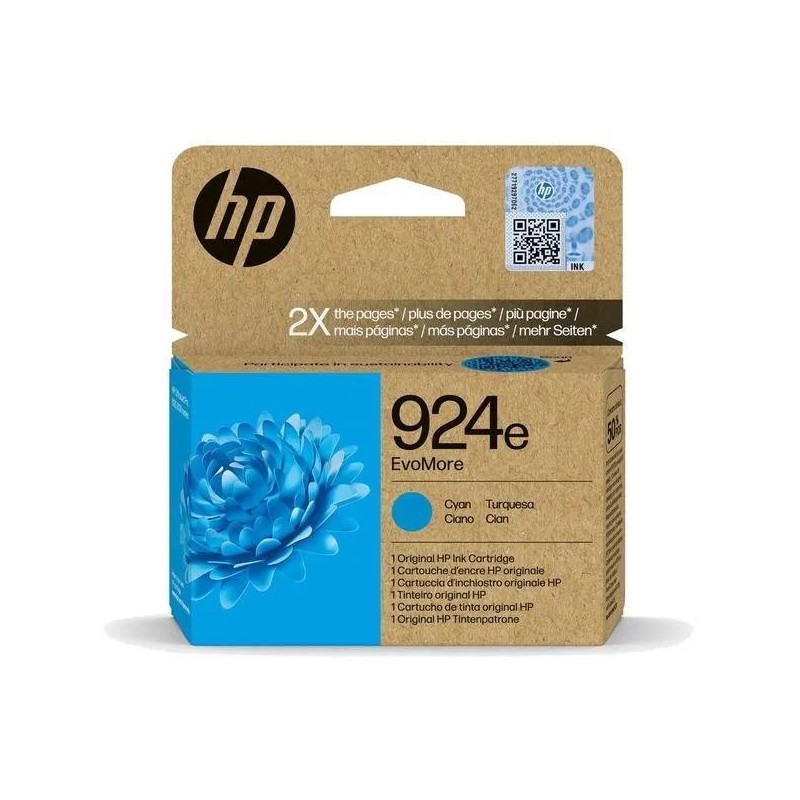  HP 924e 4K0U7NE cartouche Cyan