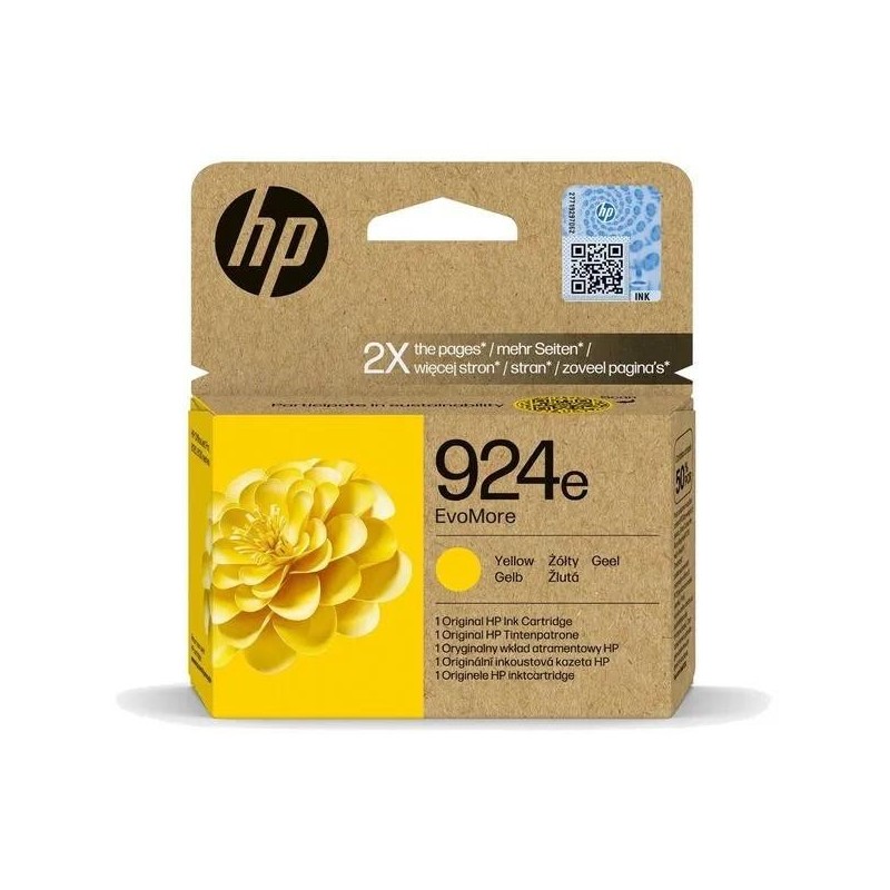  HP 924e 4K0U9NE cartouche Jaune