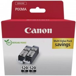  Canon PGI520BK 2932B019 Pack de 2 cartouches originales Noires