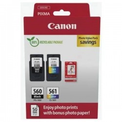  Canon PG560/CL561 3713C008 Pack de 2 cartouches originales Noir, Couleur