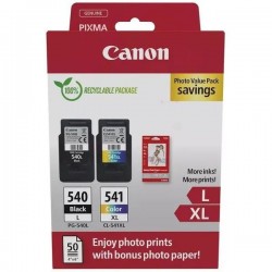  Canon PG540L/CL541XL 5224B012 Pack de 2 cartouches originales Noir, Couleur