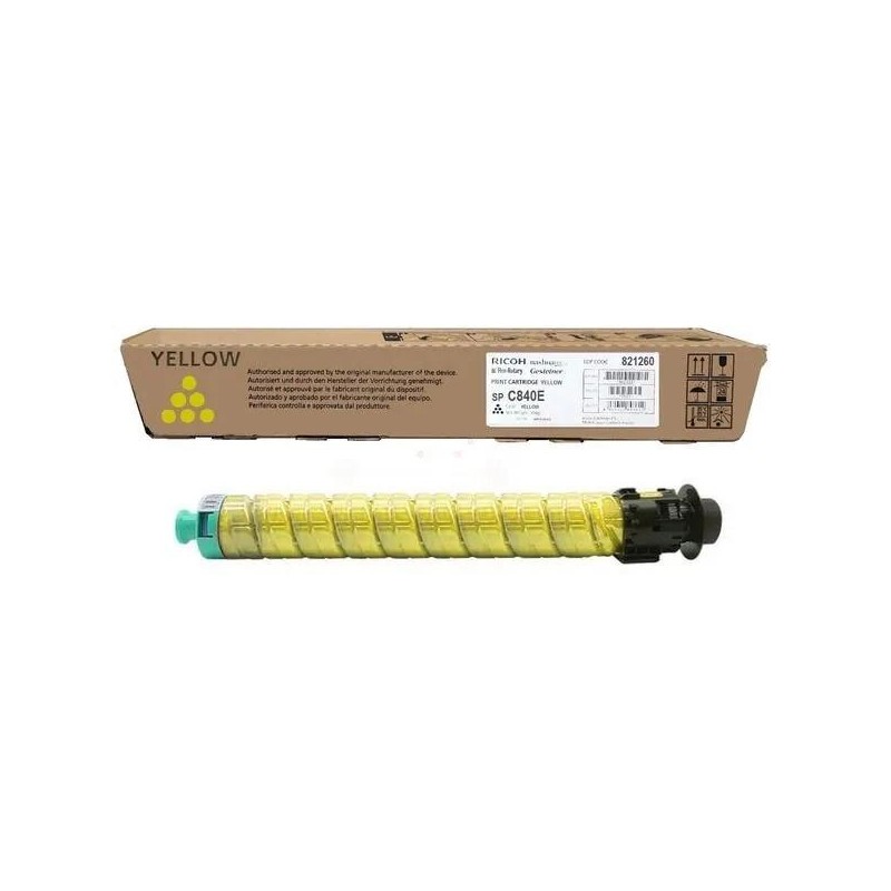  Ricoh type SPC840A 821260 Cartouche de toner originale Jaune